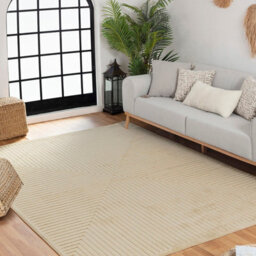 Livabliss Le Mans-Modern Beige 3D High & Low Pile Textured In- & Outdoor Rug 200 X 275 Cm Easy Care, Non Shedding - thumbnail 2