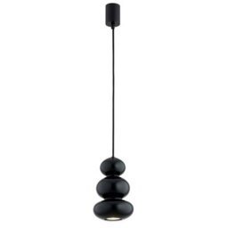 Luminosa Lighting Luminosa Orlando Slim Pendant Ceiling Light Black-Green Gloss Gu10 - thumbnail 1