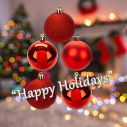 Christmas Bauble Decoration Hanging Tree Ornament X 5 6Cm Red - thumbnail 4