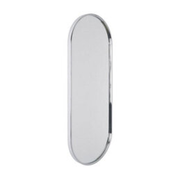 Homestylestore Chrome Wall Hung Oval Bathroom Mirror 1000 X 400mm - thumbnail 1