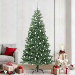 Vidaxl Christmas Tree With 300 Leds With Stand Green 240 Cm Pvc