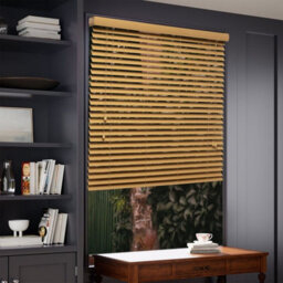 Lister Cartwright 50mm Woodgrain Fauxwood Venetian Blinds Windows Easy Fit Child Safety (Oak, 145 Cm Width X 160 Cm Drop) - thumbnail 3
