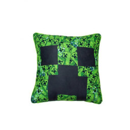Character World Minecraft Square Cushion Creeper Pillow Green Design For Bedroom Sofa 40 X 40Cm - thumbnail 8