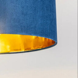 CGC Interiors Cgc Kyra Cream Angled Floor Lamp With Large 45Cm Velvet Lampshade - thumbnail 4