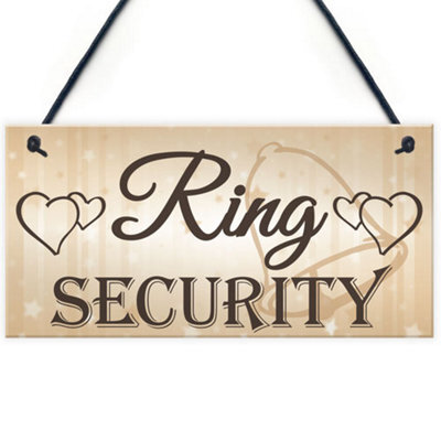 Red Ocean Shabby Chic Wedding Sign Ring Security Pageboy Best Man Vintage Plaque Bride Marriage Wedding Registry Gift List - image 1