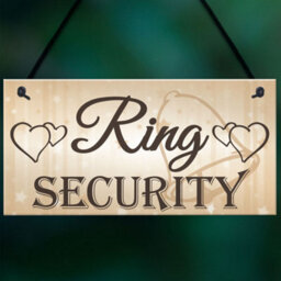 Red Ocean Shabby Chic Wedding Sign Ring Security Pageboy Best Man Vintage Plaque Bride Marriage Wedding Registry Gift List - thumbnail 5