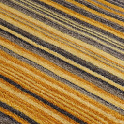 Melrose Mubai Stripe Wool Made Ochre Area Rug 200/285Cm - thumbnail 2