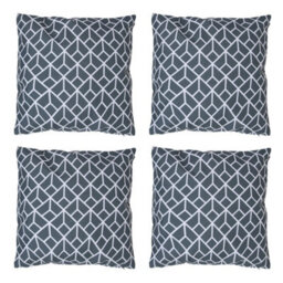 icon Indoor And Outdoor Waterproof Filled Cushion Set Of 4 Slate Grey - thumbnail 1