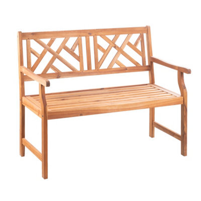 Alfresia 2 Seater Acacia Wood Garden Bench, 116 X 62.5 X 91Cm - image 1