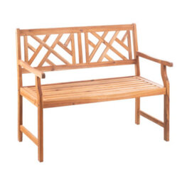 Alfresia 2 Seater Acacia Wood Garden Bench, 116 X 62.5 X 91Cm - thumbnail 2
