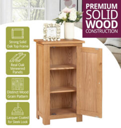 Hallowood Furniture Waverly Oak Small Cupboard - thumbnail 4