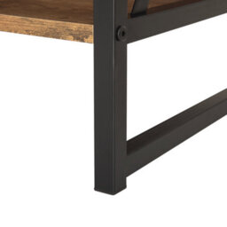 Beliani Industrial Tv Stand Carlisle Dark Brown - thumbnail 9