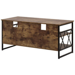 Beliani Industrial Tv Stand Carlisle Dark Brown - thumbnail 6