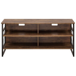 Beliani Industrial Tv Stand Carlisle Dark Brown - thumbnail 4