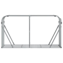 Walplus Log Holder Silver 180X45X100 Cm Galvanised Steel - thumbnail 4