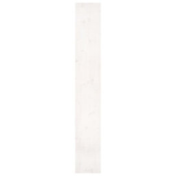 Berkfield Book Cabinet/room Divider White 80X30X199.5 Cm Solid Wood Pine - thumbnail 6