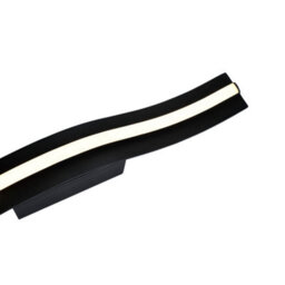 Happy Homewares Led Stick Style Modern Feature Wall Light Fitting In Matte Sand Black - thumbnail 4