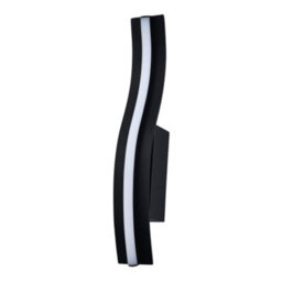 Happy Homewares Led Stick Style Modern Feature Wall Light Fitting In Matte Sand Black - thumbnail 2