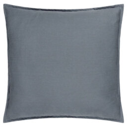 Yard Slub Cotton Feather Filled Cushion, Denim Blue, 50 X 50Cm