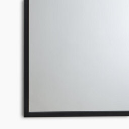 Furniturebox Uk Charlie Black Metal Large 110X70Cm Ovemantle Arch Mirror - thumbnail 7