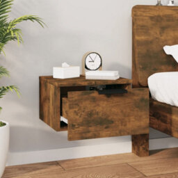 Vidaxl Wall-Mounted Bedside Cabinet Smoked Oak 34X30X20 Cm - thumbnail 7
