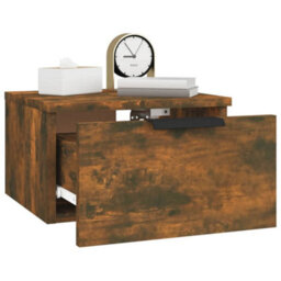 Vidaxl Wall-Mounted Bedside Cabinet Smoked Oak 34X30X20 Cm - thumbnail 9