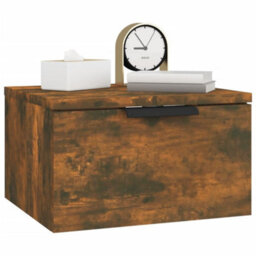 Vidaxl Wall-Mounted Bedside Cabinet Smoked Oak 34X30X20 Cm - thumbnail 8