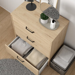 Furniture To Go Sofia Chest 3 Drawers Jackson Hickory - thumbnail 9