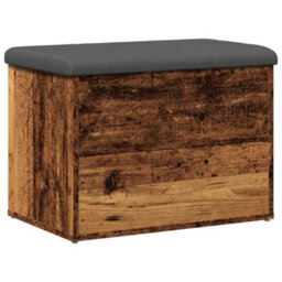 Vidaxl Storage Bench Old Wood 62X42X45 Cm Engineered Wood - thumbnail 5