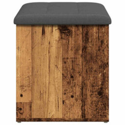 Vidaxl Storage Bench Old Wood 62X42X45 Cm Engineered Wood - thumbnail 4