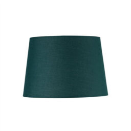 First Choice Lighting Bobbin - Ivory Lamp With Dark Green Cotton Shade - thumbnail 4