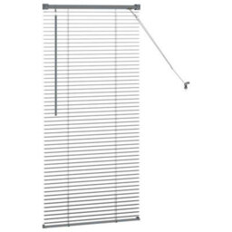 Berkfield Window Blind With Curtains Manual Dark Grey Aluminium - thumbnail 6