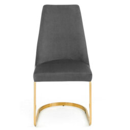 Oakham Westbridge Elegant Grey Cantilever Dining Chairs - Set Of 2 - thumbnail 3