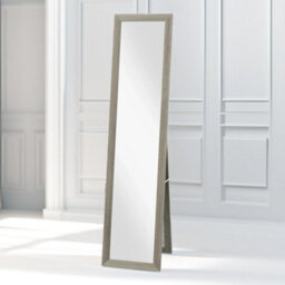 Pirlo Plush Rustic Full Length Mirror Freestanding Or Hanging Grey - thumbnail 6