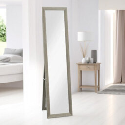 Pirlo Plush Rustic Full Length Mirror Freestanding Or Hanging Grey - thumbnail 3