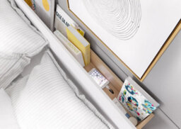 Arte Dentro  Ottoman Bed With Led Lighting And Storage - 180X200Cm - thumbnail 3