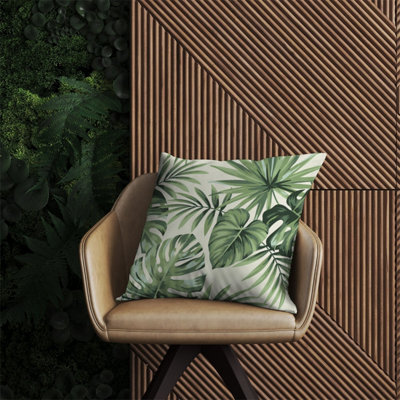 Warren Reed Designer Exotic Palm Leaves Outdoor Cushion 60Cm X 60Cm