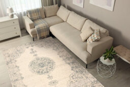RugsX Wool Carpet Abby 486.24.la100 Osta Ornament, Frame Classic Beige Blue 240X340 Cm - thumbnail 5