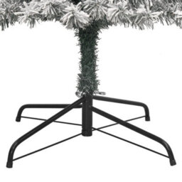 Berkfield Slim Christmas Tree With Stand And Flocked Snow 270 Cm Pvc - thumbnail 5