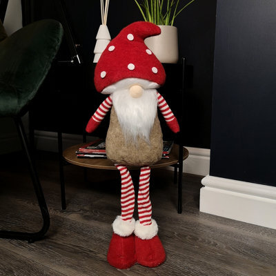 Samuel Alexander 51Cm Male Christmas Standing Gonk Decoration With Mushroom Hat - image 1