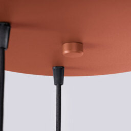 Luminosa Lighting Luminosa Halo Cluster Pendant Ceiling Light Red Ochre 3X G9 - thumbnail 6