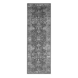Melrose Colorama Traditional Design Charcoal Area Runner Rug 067/200Cm - thumbnail 5