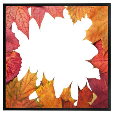"Andrew Lee Red Autumn Border (Picutre Frame) / 24X24"" / Oak" - image 1