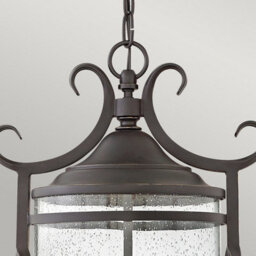 Luminosa Lighting Elstead Hinkley Casa Outdoor 3 Light Chain Lantern Olde Black Ip44 - thumbnail 2