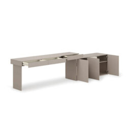 Arte Woow Desk With Sideboard 301Cm Left Door - Workspace With Organised Space - thumbnail 2