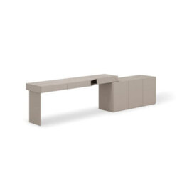 Arte Woow Desk With Sideboard 301Cm Left Door - Workspace With Organised Space - thumbnail 1