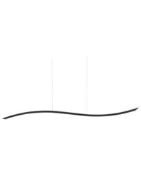 Wyld And Coco Lumalux Pendant Lamp Black Iron With Integrated Led Wave Shade, W120 X D17 X H160Cm - thumbnail 3