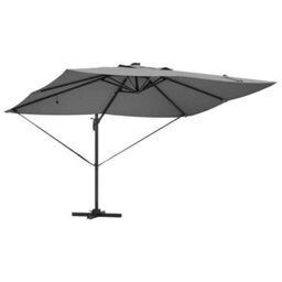 Berkfield Cantilever Roma Parasol With Leds Anthracite 352X251X265 Cm Aluminium - thumbnail 4