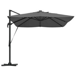 Berkfield Cantilever Roma Parasol With Leds Anthracite 352X251X265 Cm Aluminium - thumbnail 6