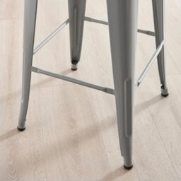 Furniturebox Set Of 2 Colton 'tolix' Style Grey Metal Bar Stools - thumbnail 6